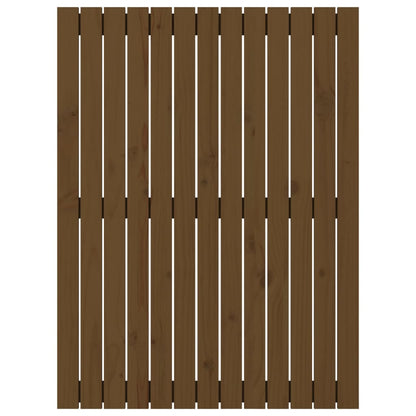 Wandhoofdbord 82,5X3X0 Cm Massief Grenenhout Honingbruin 82.5 x 110 cm