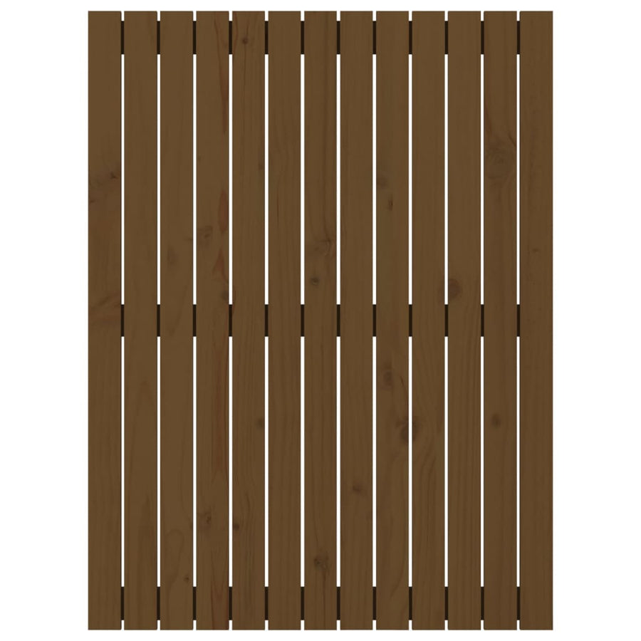 Wandhoofdbord 82,5X3X0 Cm Massief Grenenhout Honingbruin 82.5 x 110 cm