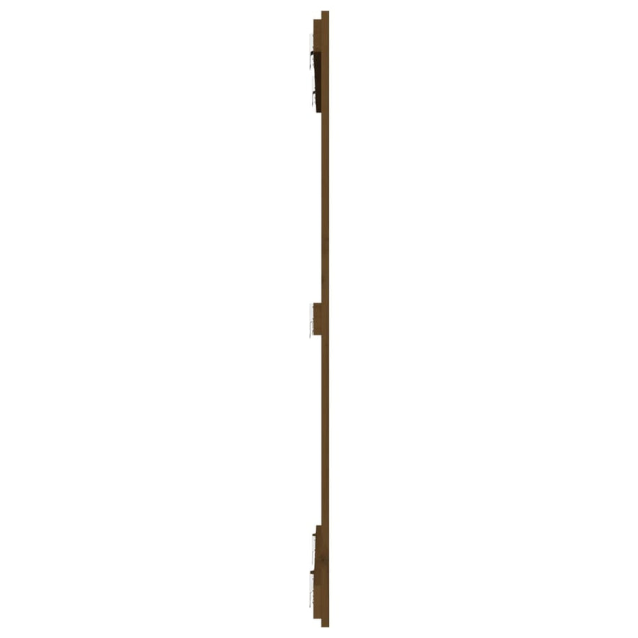 Wandhoofdbord 82,5X3X0 Cm Massief Grenenhout Honingbruin 82.5 x 110 cm