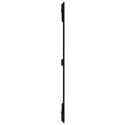 Wandhoofdbord 82,5X3X0 Cm Massief Grenenhout Zwart 82.5 x 110 cm