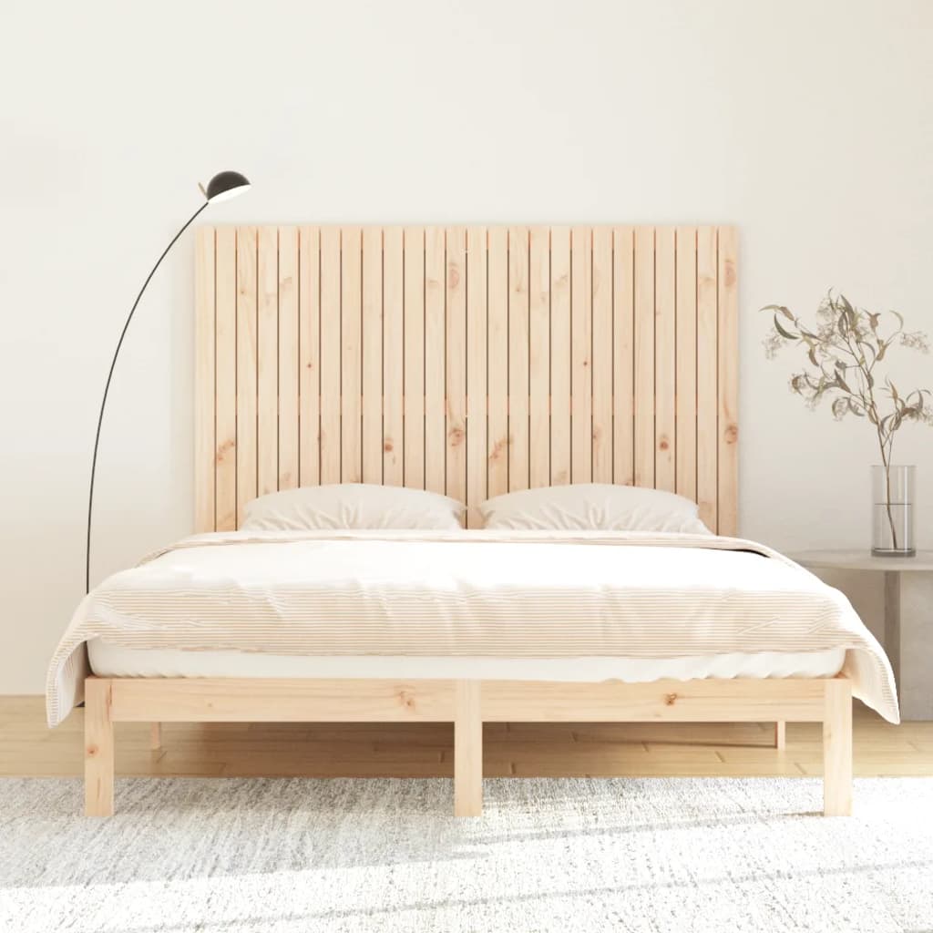 Wandhoofdbord 66X3X0 Cm Massief Grenenhout Naturel 166 x 110 cm