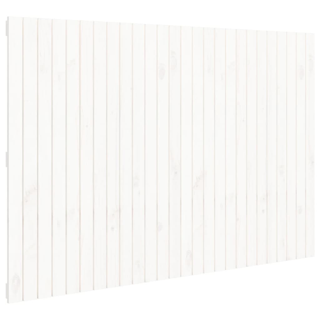 Wandhoofdbord 66X3X0 Cm Massief Grenenhout Wit 166 x 110 cm