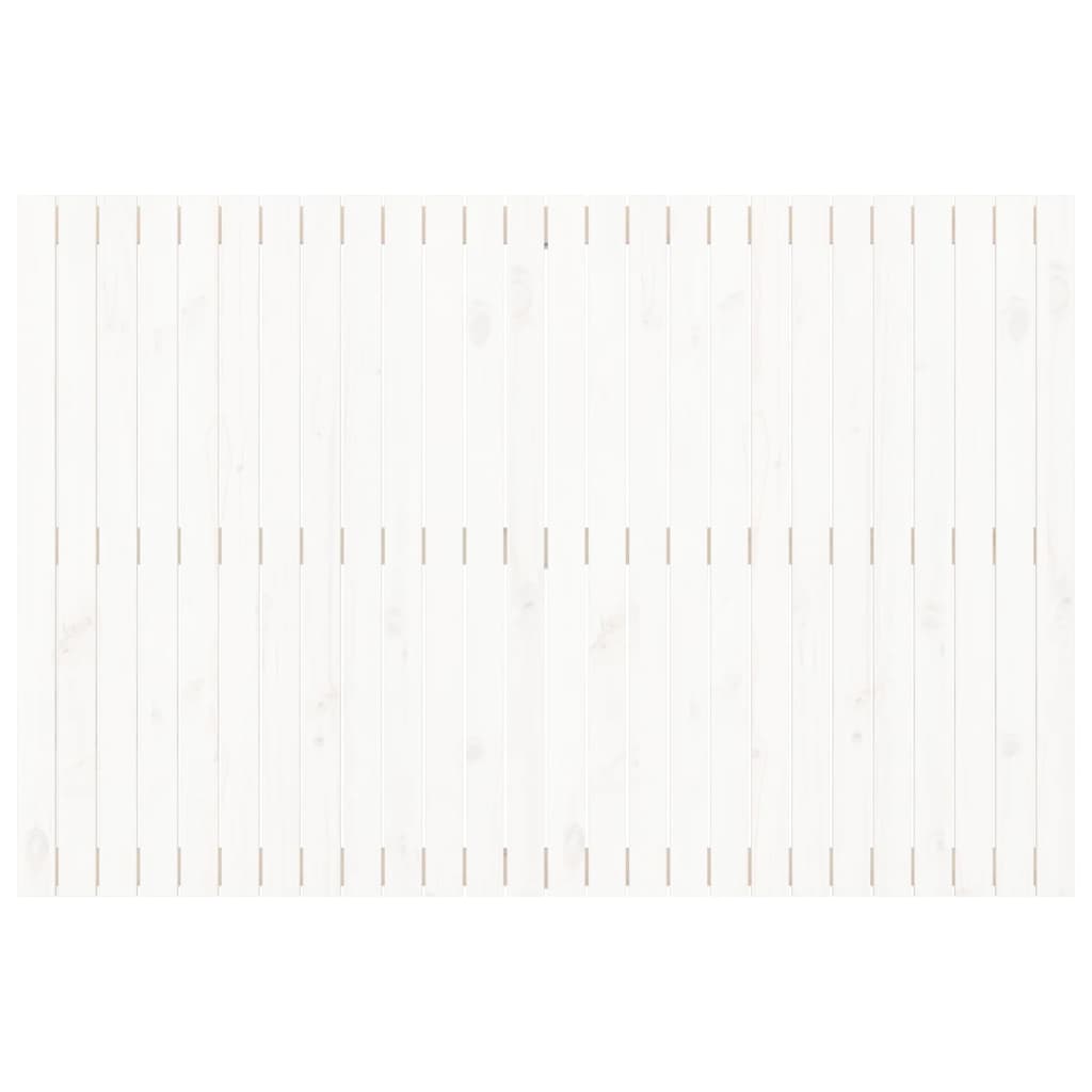 Wandhoofdbord 66X3X0 Cm Massief Grenenhout Wit 166 x 110 cm