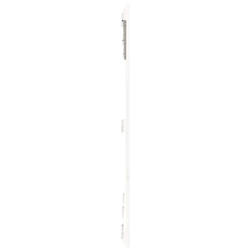 Wandhoofdbord 66X3X0 Cm Massief Grenenhout Wit 166 x 110 cm