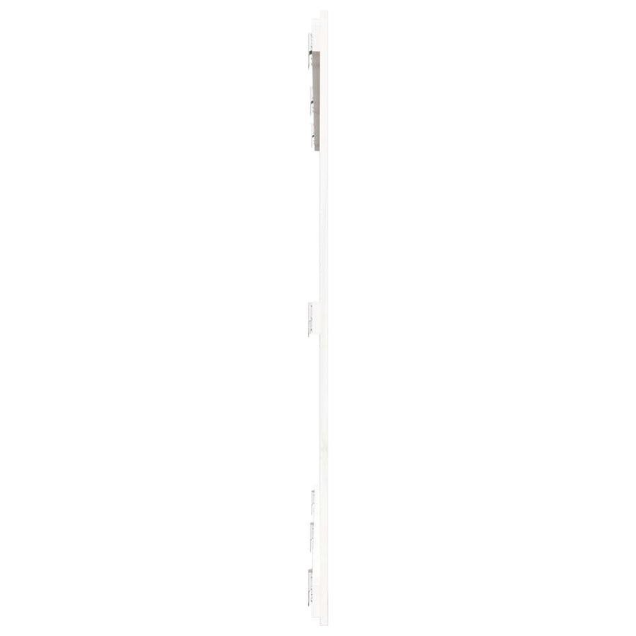Wandhoofdbord 66X3X0 Cm Massief Grenenhout Wit 166 x 110 cm