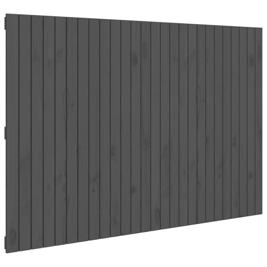 Wandhoofdbord 66X3X0 Cm Massief Grenenhout Grijs 166 x 110 cm