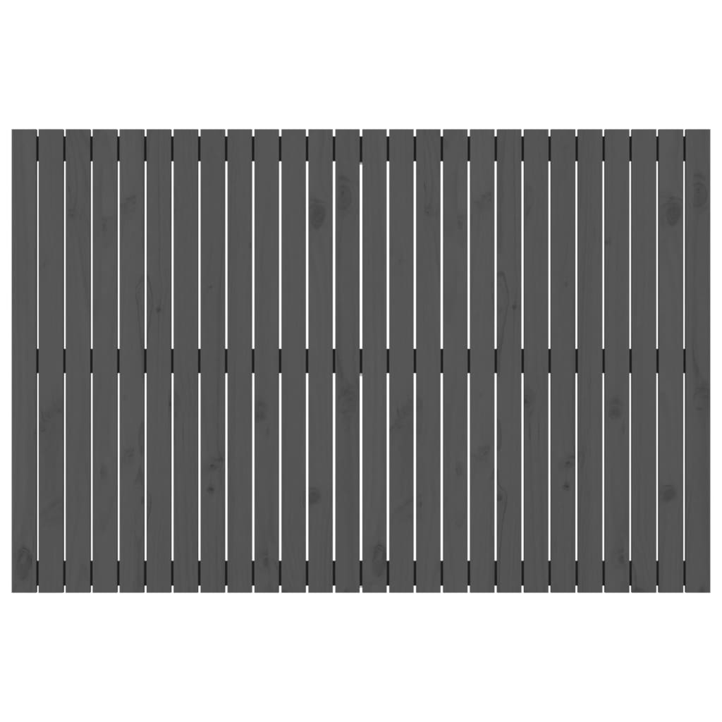 Wandhoofdbord 66X3X0 Cm Massief Grenenhout Grijs 166 x 110 cm
