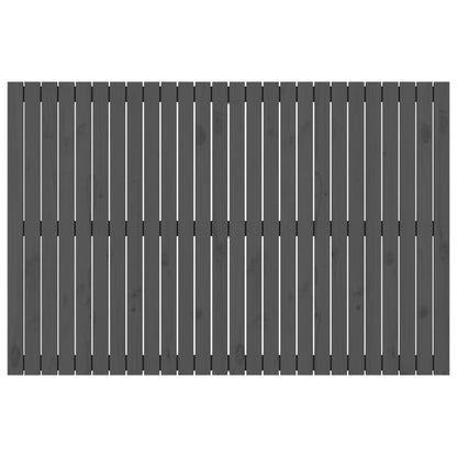 Wandhoofdbord 66X3X0 Cm Massief Grenenhout Grijs 166 x 110 cm