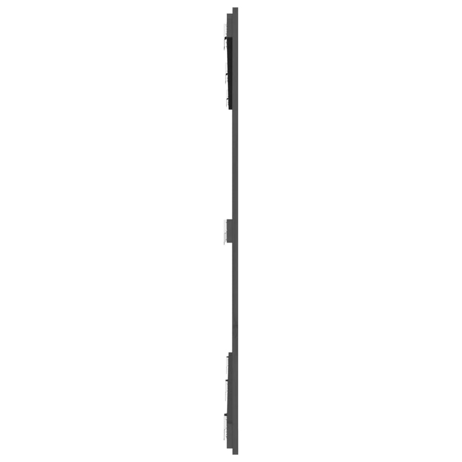 Wandhoofdbord 66X3X0 Cm Massief Grenenhout Grijs 166 x 110 cm
