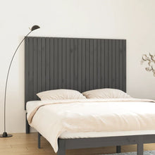 Wandhoofdbord 66X3X0 Cm Massief Grenenhout Grijs 166 x 110 cm