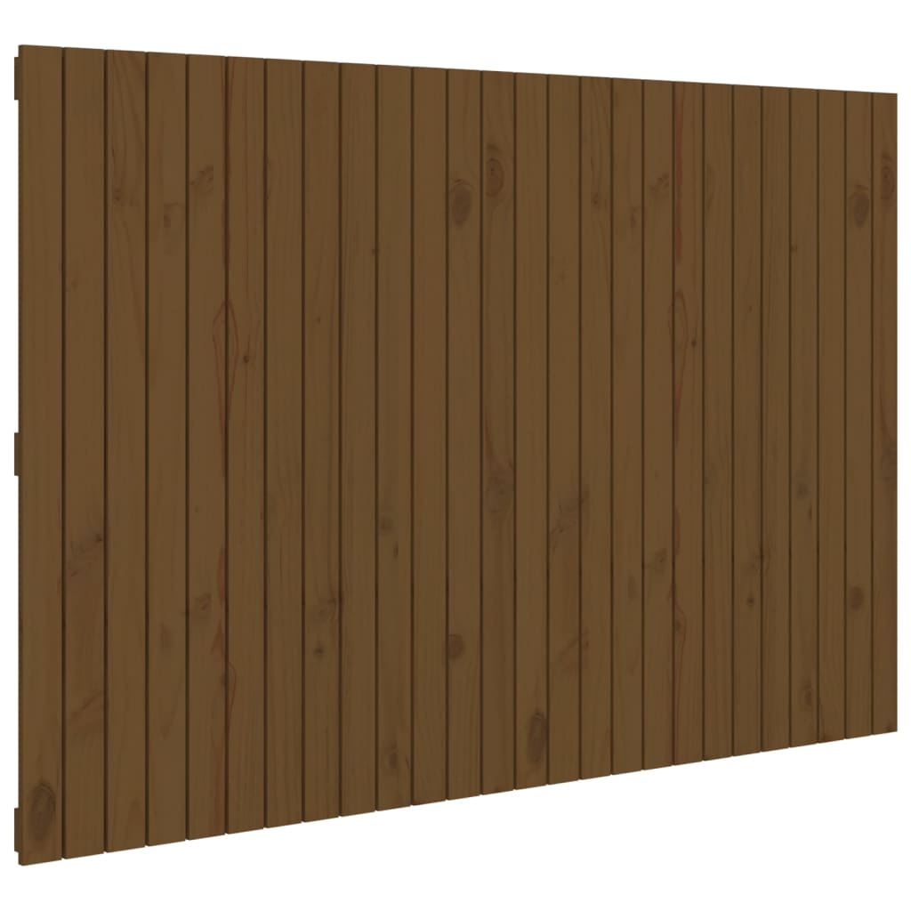 Wandhoofdbord 66X3X0 Cm Massief Grenenhout Honingbruin 166 x 110 cm