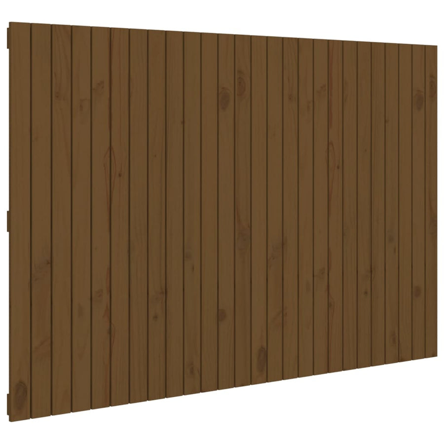 Wandhoofdbord 66X3X0 Cm Massief Grenenhout Honingbruin 166 x 110 cm