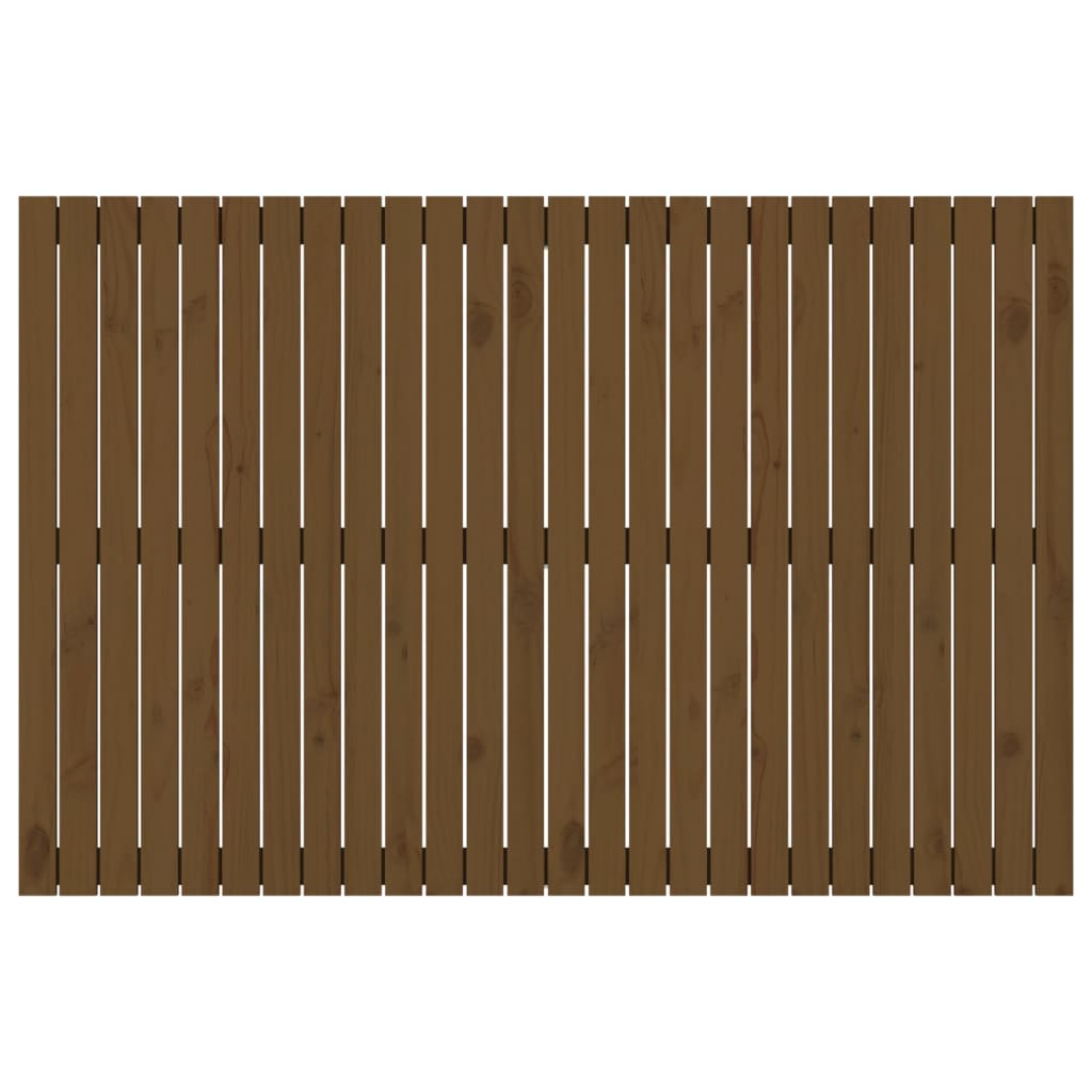 Wandhoofdbord 66X3X0 Cm Massief Grenenhout Honingbruin 166 x 110 cm
