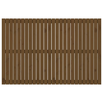 Wandhoofdbord 66X3X0 Cm Massief Grenenhout Honingbruin 166 x 110 cm
