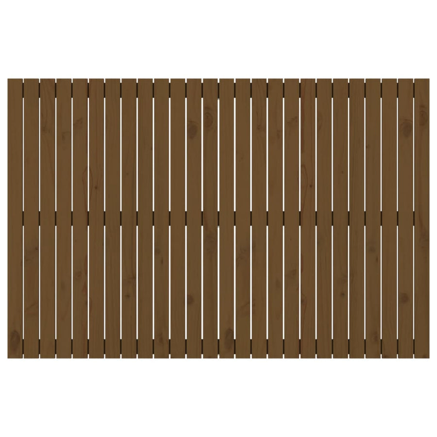 Wandhoofdbord 66X3X0 Cm Massief Grenenhout Honingbruin 166 x 110 cm