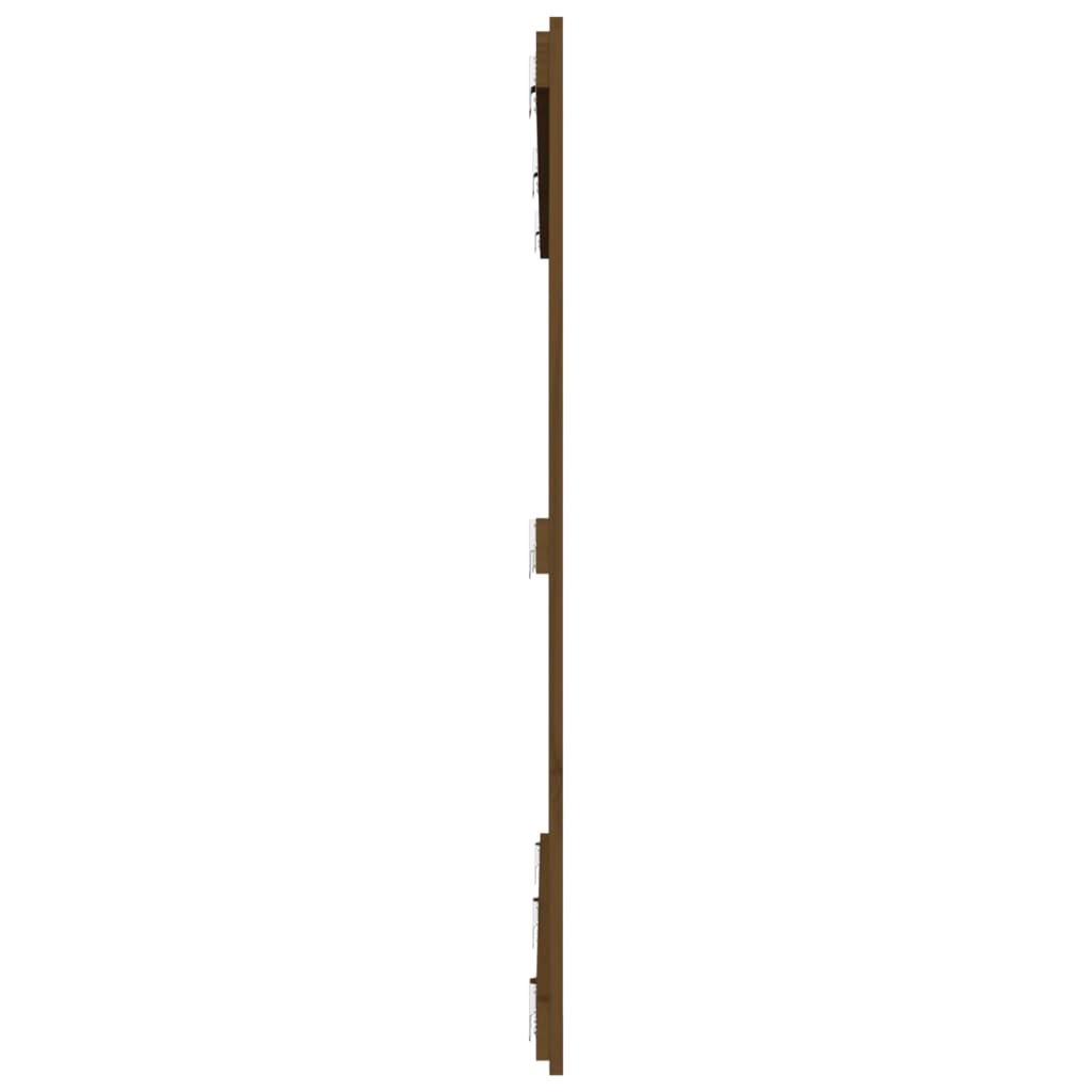 Wandhoofdbord 66X3X0 Cm Massief Grenenhout Honingbruin 166 x 110 cm