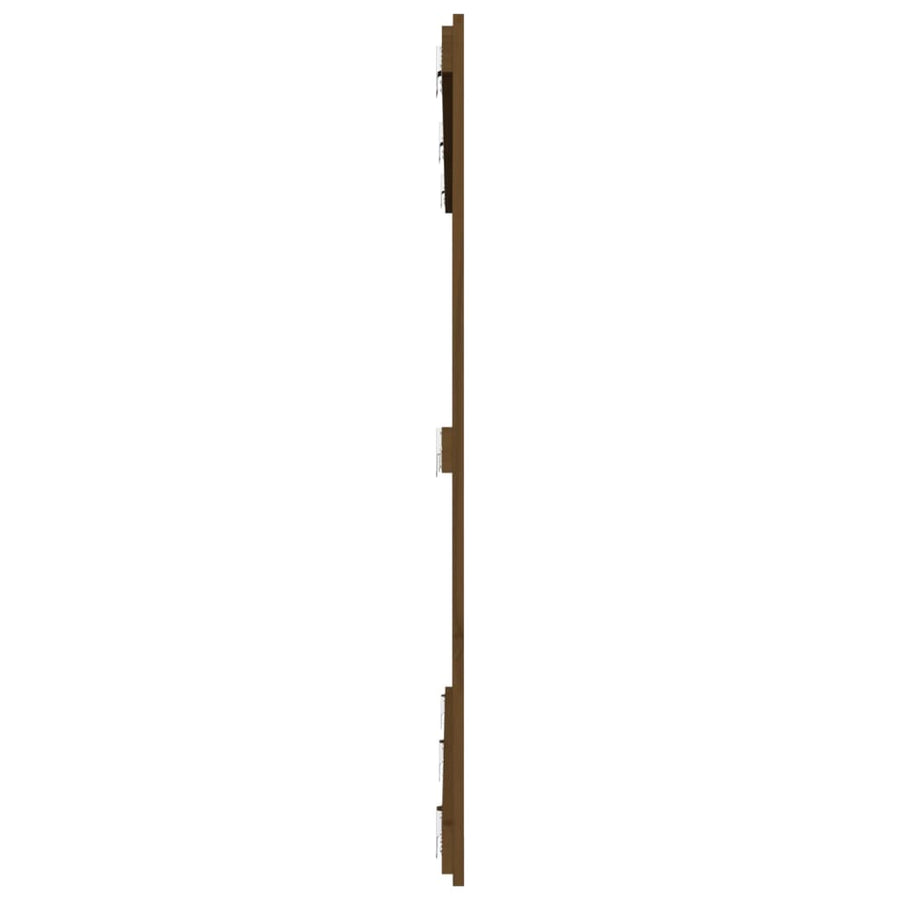 Wandhoofdbord 66X3X0 Cm Massief Grenenhout Honingbruin 166 x 110 cm