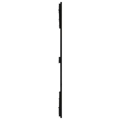 Wandhoofdbord 66X3X0 Cm Massief Grenenhout Zwart 166 x 110 cm