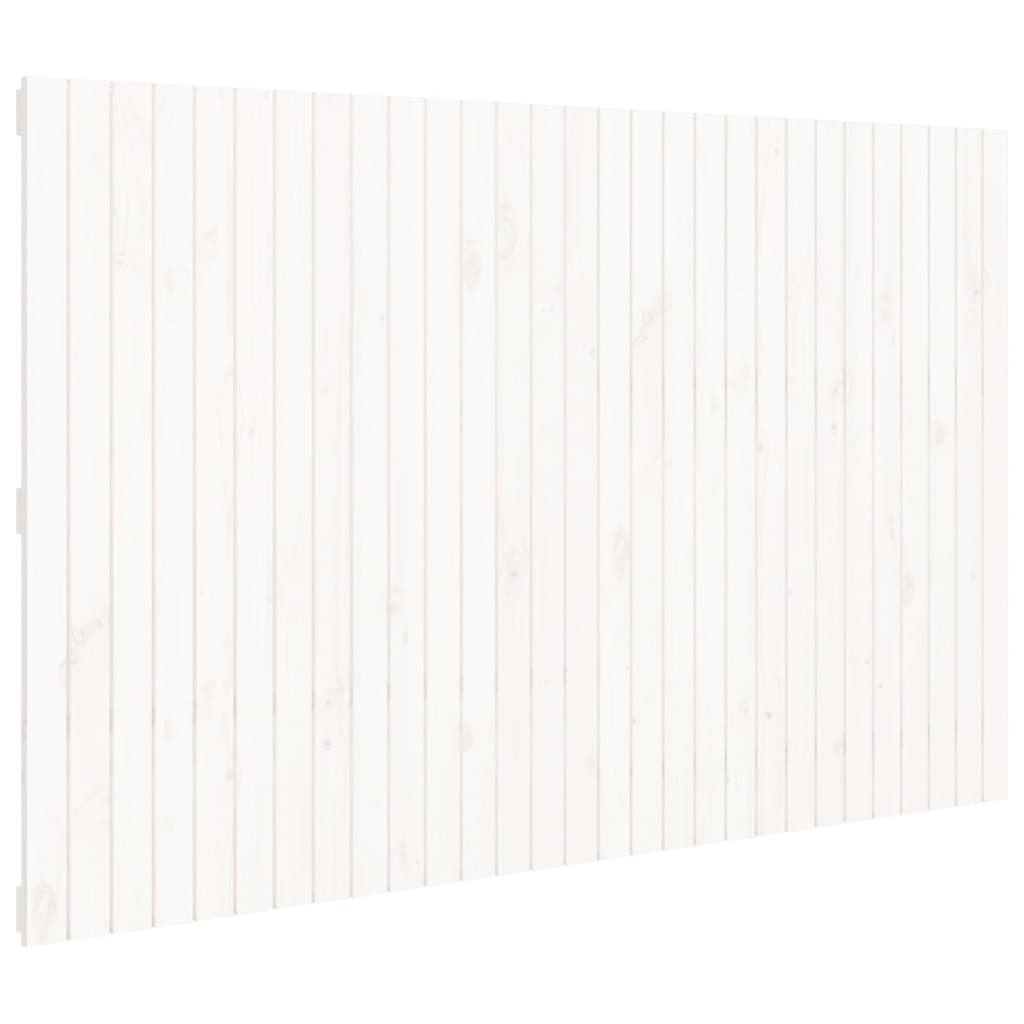 Wandhoofdbord 85X3X0 Cm Massief Grenenhout Wit 185 x 110 cm