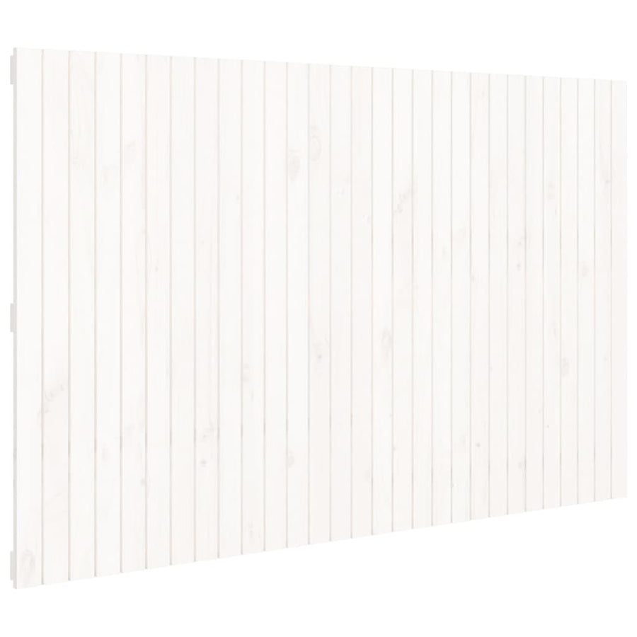 Wandhoofdbord 85X3X0 Cm Massief Grenenhout Wit 185 x 110 cm