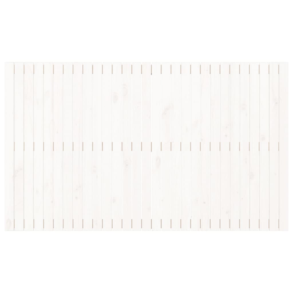 Wandhoofdbord 85X3X0 Cm Massief Grenenhout Wit 185 x 110 cm