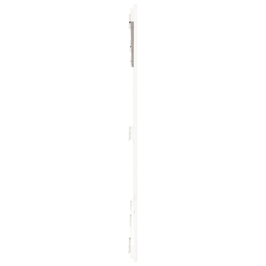 Wandhoofdbord 85X3X0 Cm Massief Grenenhout Wit 185 x 110 cm