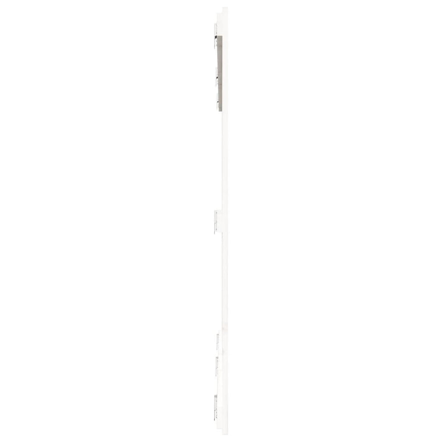 Wandhoofdbord 85X3X0 Cm Massief Grenenhout Wit 185 x 110 cm