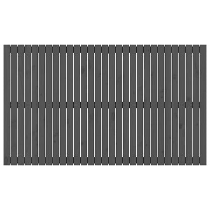Wandhoofdbord 85X3X0 Cm Massief Grenenhout Grijs 185 x 110 cm