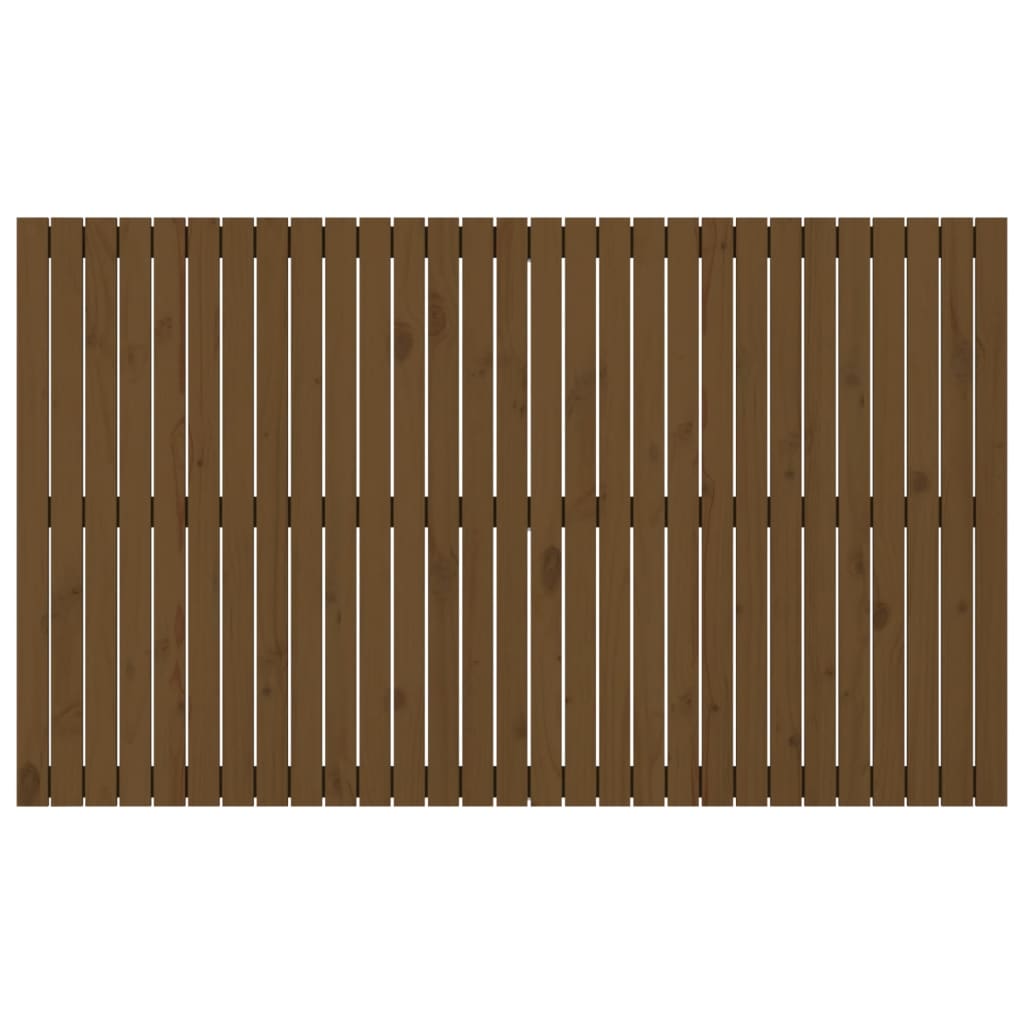 Wandhoofdbord 85X3X0 Cm Massief Grenenhout Honingbruin 185 x 110 cm