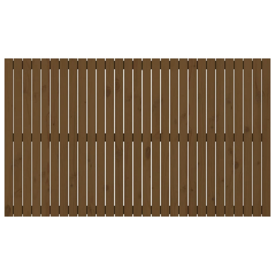 Wandhoofdbord 85X3X0 Cm Massief Grenenhout Honingbruin 185 x 110 cm
