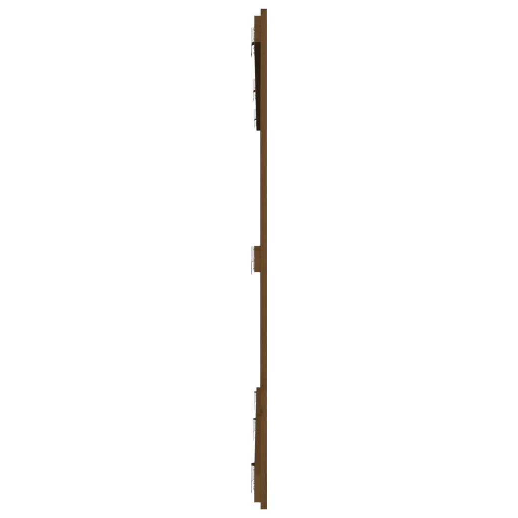 Wandhoofdbord 85X3X0 Cm Massief Grenenhout Honingbruin 185 x 110 cm