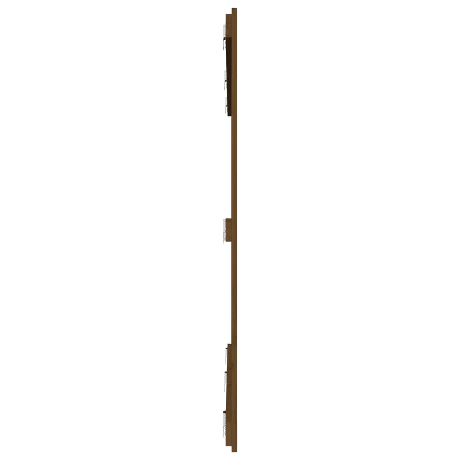Wandhoofdbord 85X3X0 Cm Massief Grenenhout Honingbruin 185 x 110 cm