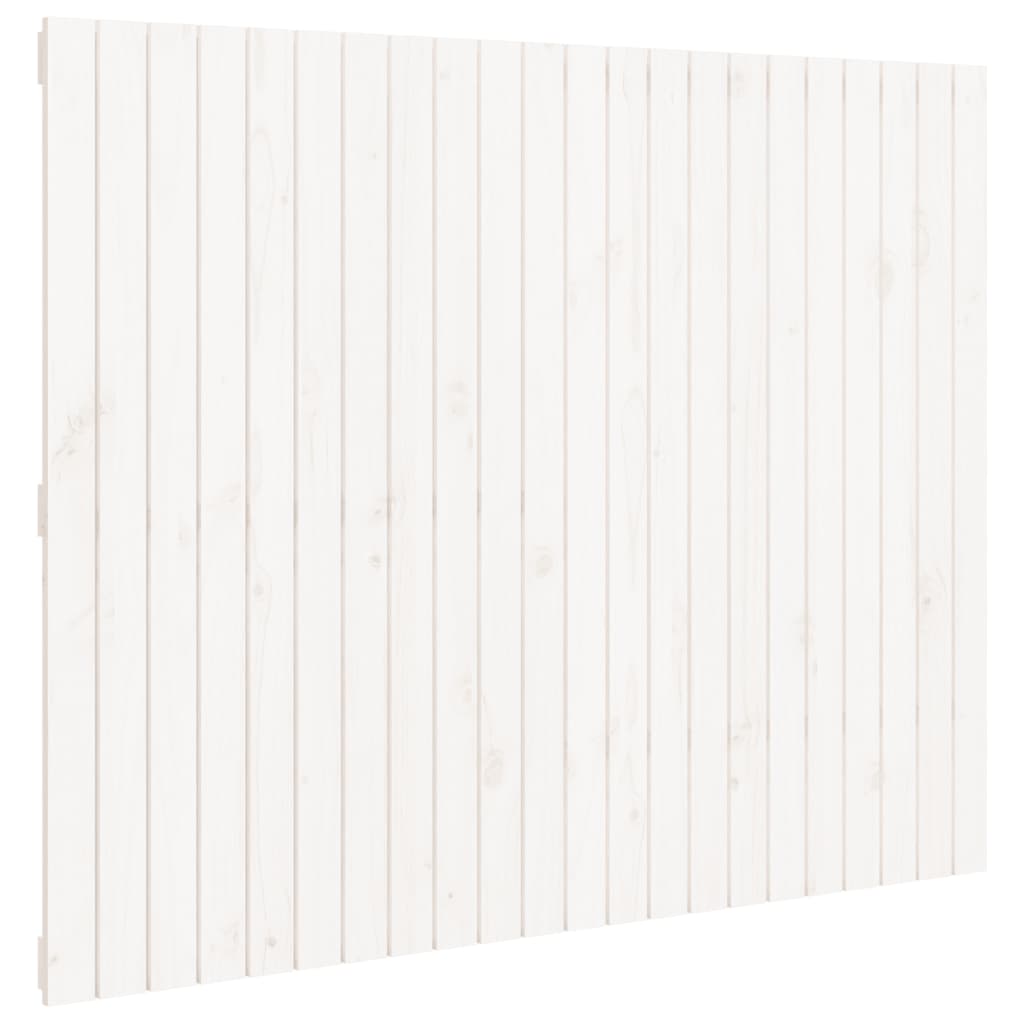 Wandhoofdbord 40X3X0 Cm Massief Grenenhout Wit 140 x 110 cm
