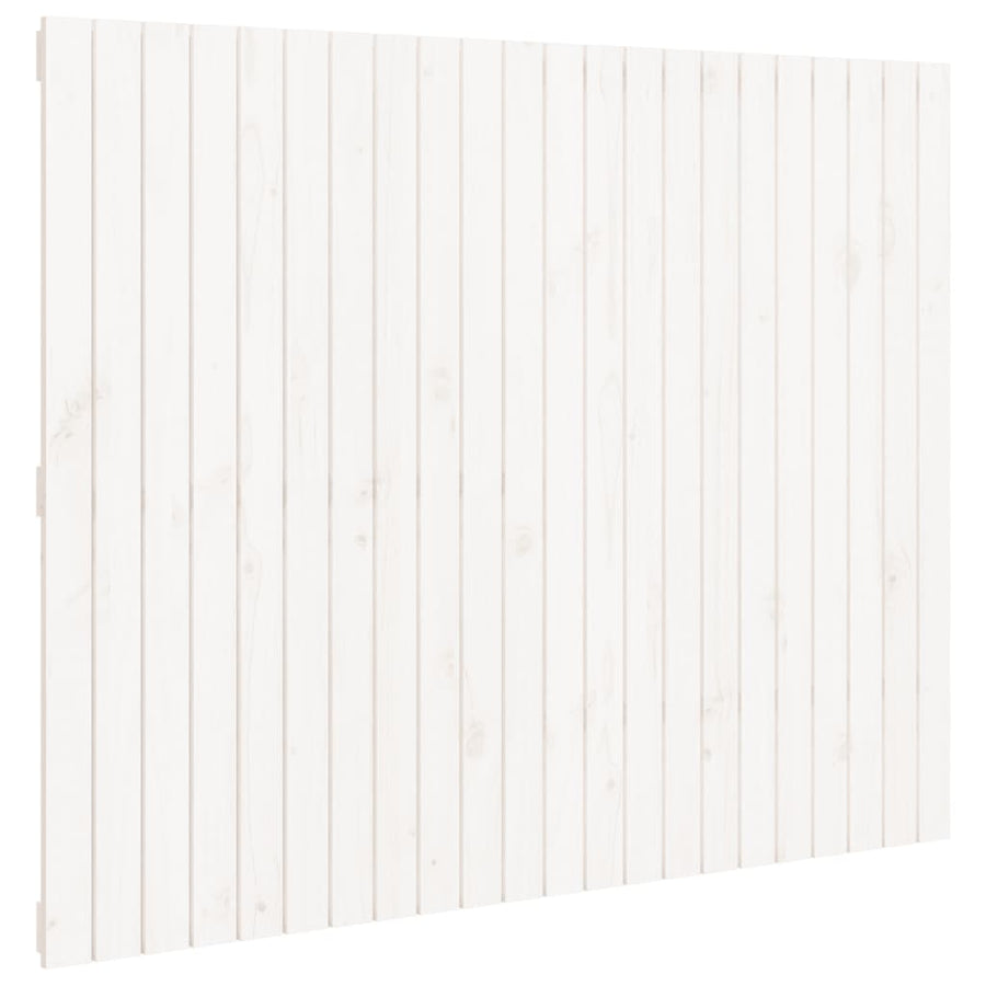 Wandhoofdbord 40X3X0 Cm Massief Grenenhout Wit 140 x 110 cm