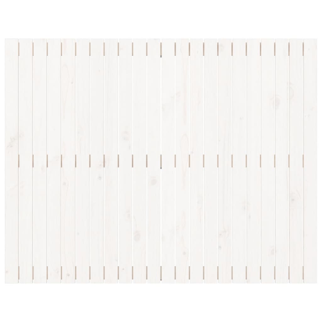 Wandhoofdbord 40X3X0 Cm Massief Grenenhout Wit 140 x 110 cm