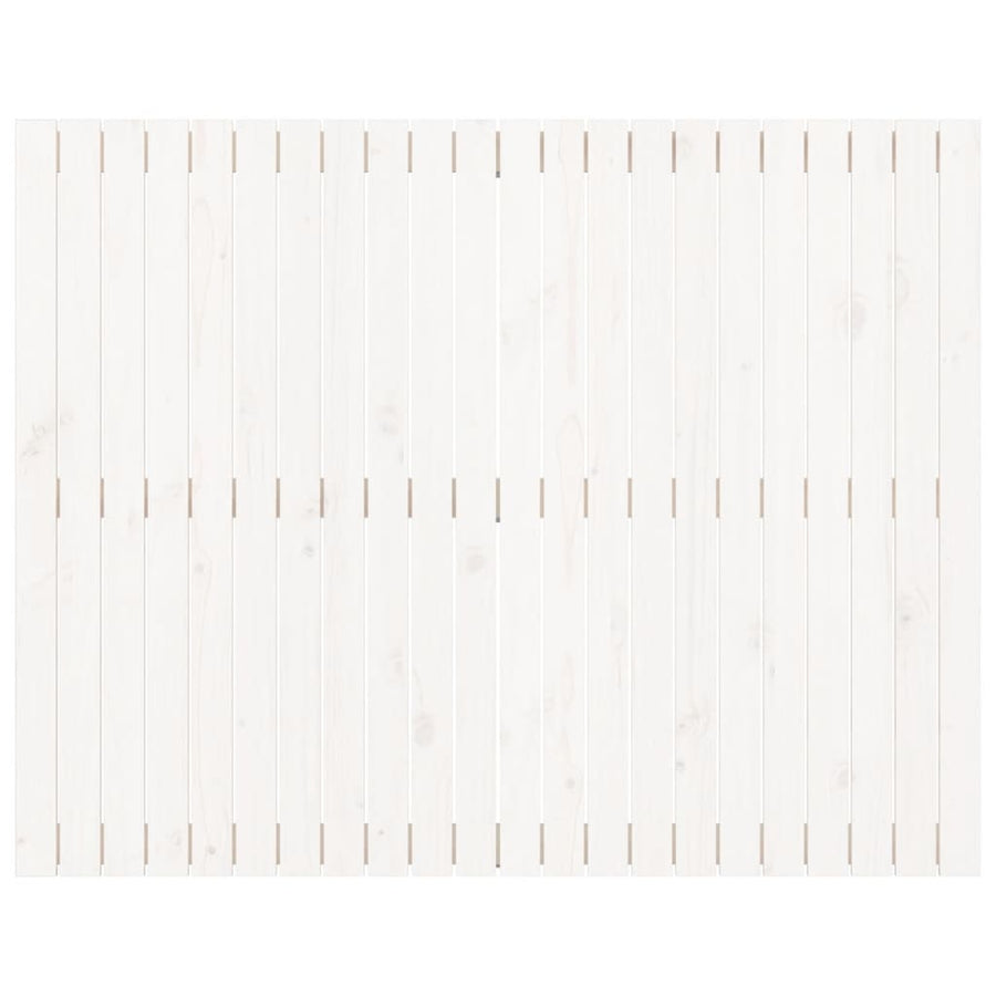 Wandhoofdbord 40X3X0 Cm Massief Grenenhout Wit 140 x 110 cm