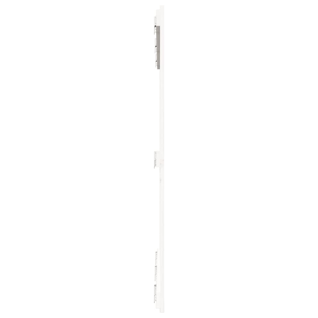Wandhoofdbord 40X3X0 Cm Massief Grenenhout Wit 140 x 110 cm