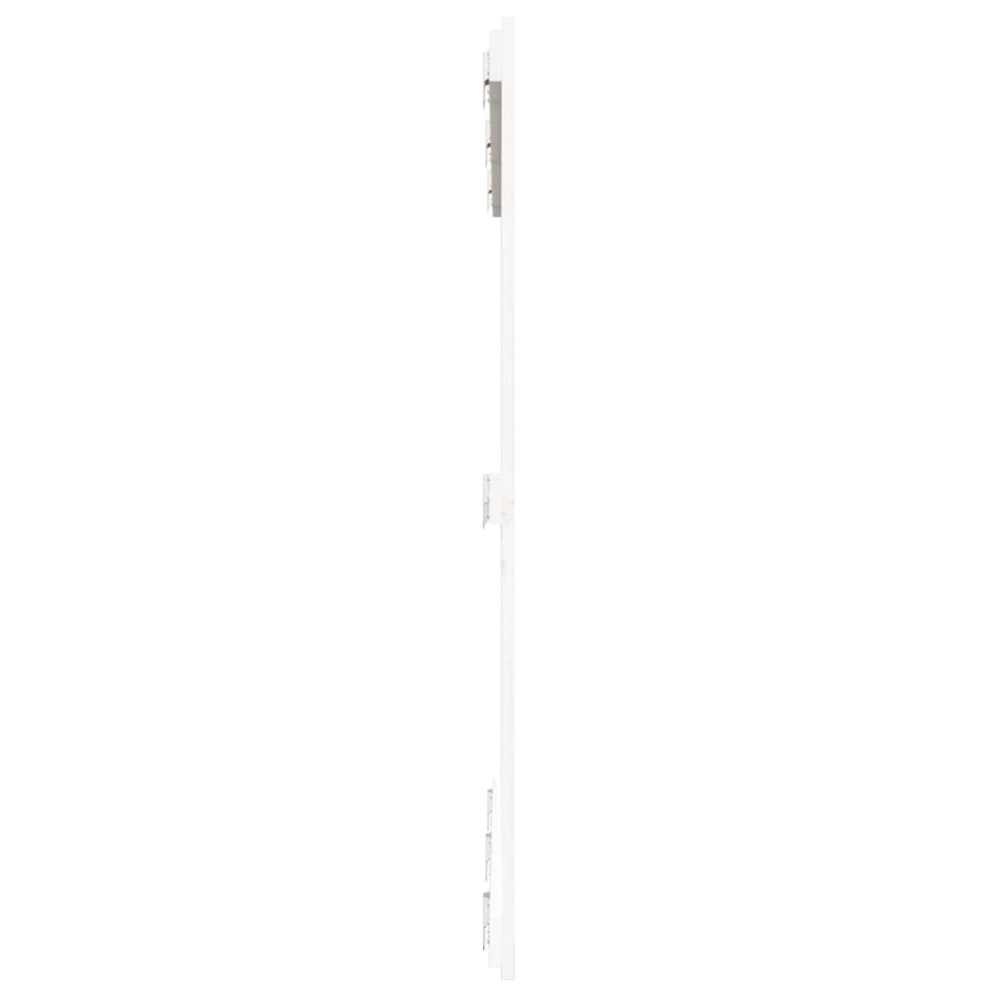 Wandhoofdbord 40X3X0 Cm Massief Grenenhout Wit 140 x 110 cm