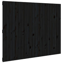 Wandhoofdbord 40X3X0 Cm Massief Grenenhout Zwart 140 x 110 cm