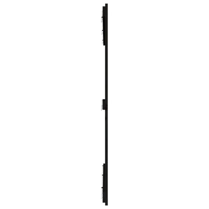 Wandhoofdbord 40X3X0 Cm Massief Grenenhout Zwart 140 x 110 cm