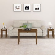 Nesting Tables 3 pcs Solid Pine Honey Brown