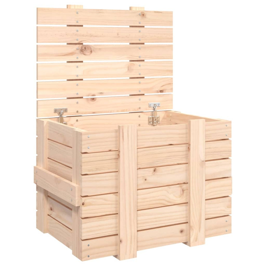 Opbergbox 58X40,5X42 Cm Massief Grenenhout 58 x 40.5 x 42 cm Naturel