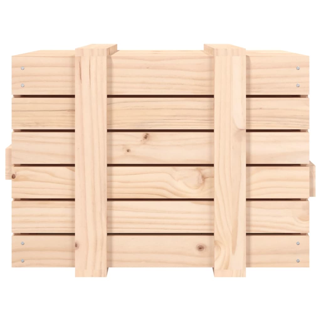 Opbergbox 58X40,5X42 Cm Massief Grenenhout 58 x 40.5 x 42 cm Naturel