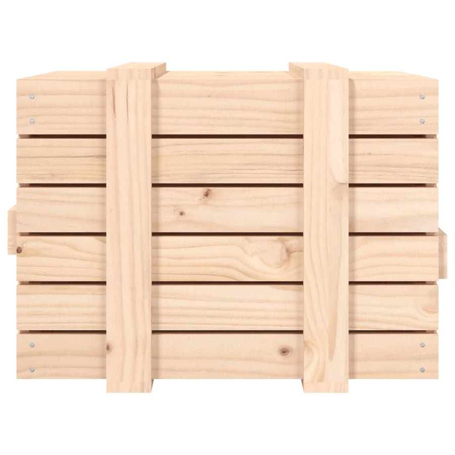 Opbergbox 58X40,5X42 Cm Massief Grenenhout 58 x 40.5 x 42 cm Naturel