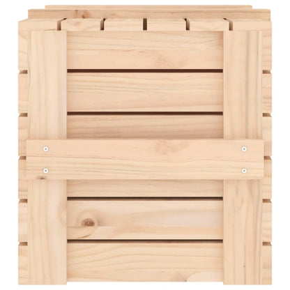 Opbergbox 58X40,5X42 Cm Massief Grenenhout 58 x 40.5 x 42 cm Naturel