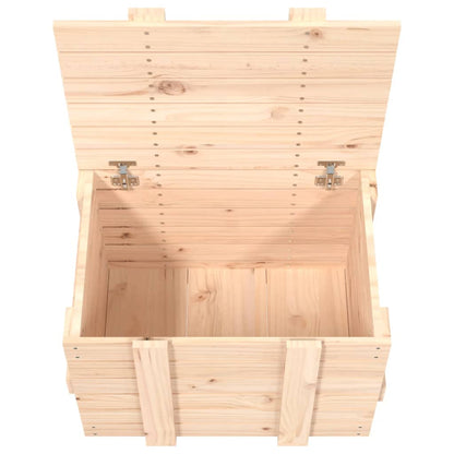 Opbergbox 58X40,5X42 Cm Massief Grenenhout 58 x 40.5 x 42 cm Naturel