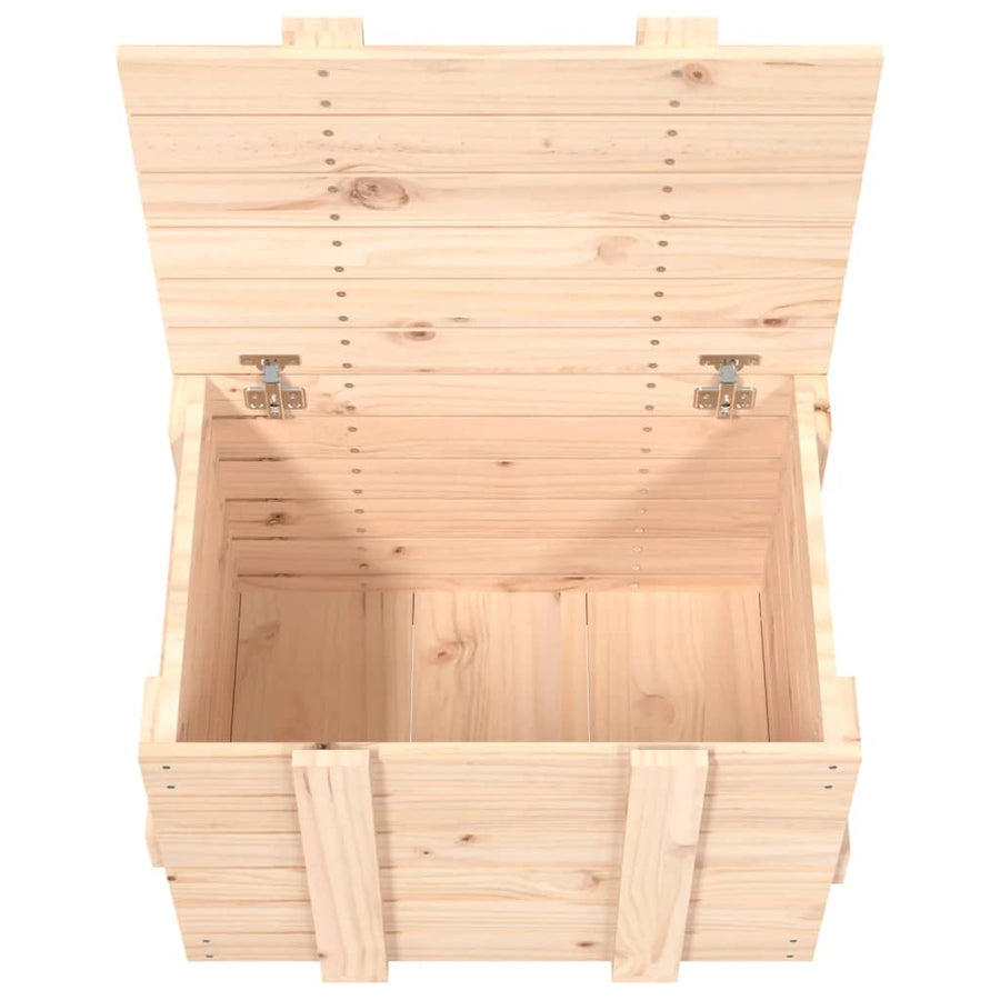 Opbergbox 58X40,5X42 Cm Massief Grenenhout 58 x 40.5 x 42 cm Naturel