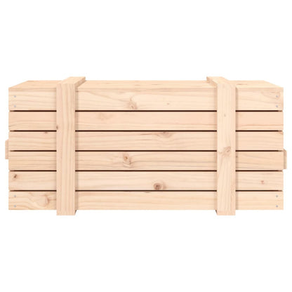 Opbergbox 9X40,5X42 Cm Massief Grenenhout 91 x 40.5 x 42 cm Naturel