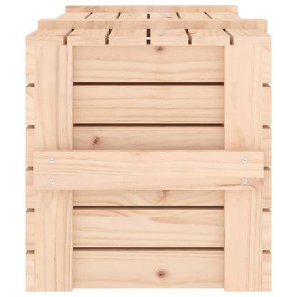 Opbergbox 9X40,5X42 Cm Massief Grenenhout 91 x 40.5 x 42 cm Naturel