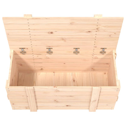 Opbergbox 9X40,5X42 Cm Massief Grenenhout 91 x 40.5 x 42 cm Naturel
